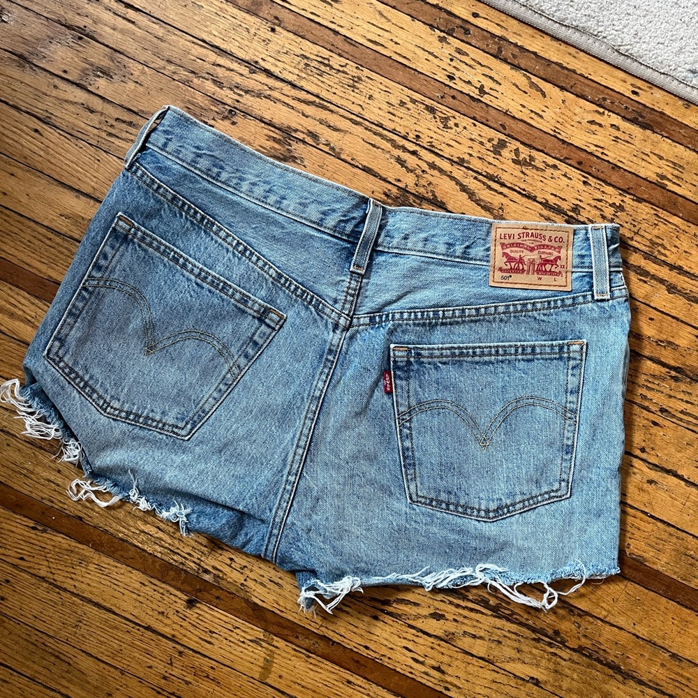 Levi's 501 Original Cutoff Blue Denim Shorts | W31